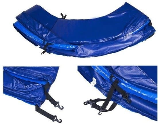 Högkvalitativ 244cm trampolinkant för fitnessträning - Hållbar PVC & PE, Blå