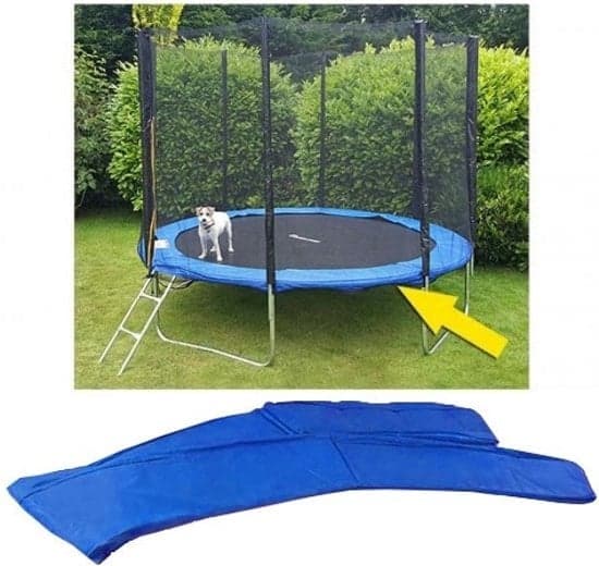 Blå 244cm Trampolin Sikkerhedspude - Holdbar, Vejrbestandig, Familievenlig