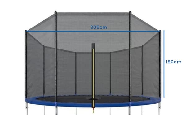 305cm Trampolinsäkerhetsnät - Väderbeständigt, Hållbart Utomhustrampolinbyte