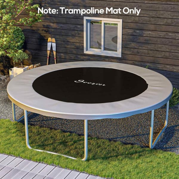 Rootz Trampoline Ersättningsduk - Jumping Mat - Trampoline Cover - Hållbart & UV -skyddat - Ø 385 cm - Passar Ø 4,3 m trampoliner med 14 cm fjädrar