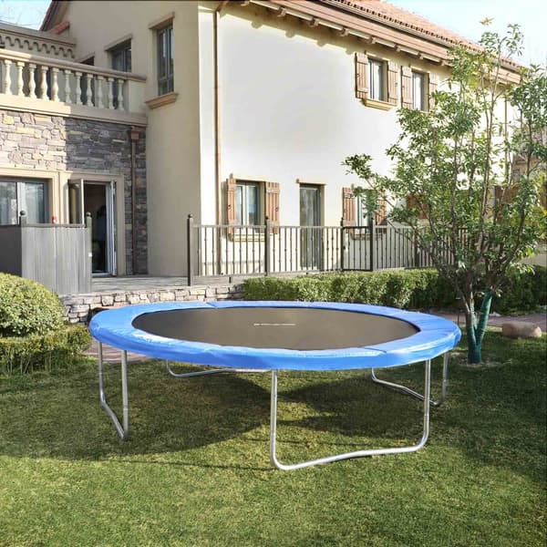 Trampolin Kantöverdrag, SONGMICS, Ø 366 cm, Blå