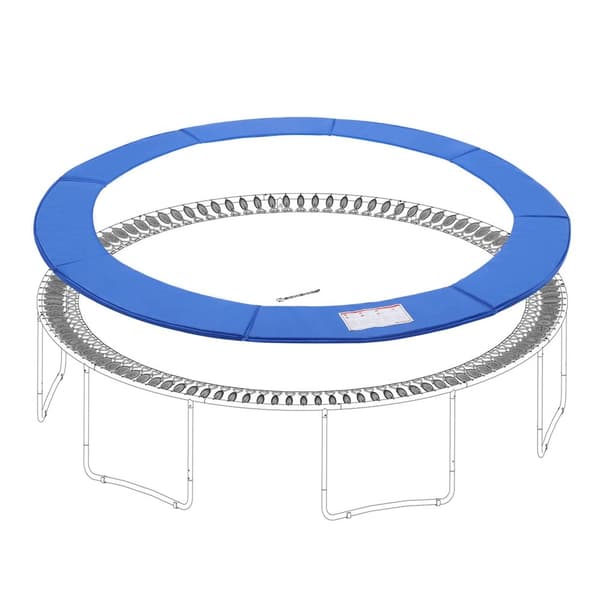 Trampolin Kantöverdrag, SONGMICS, Ø 366 cm, Blå