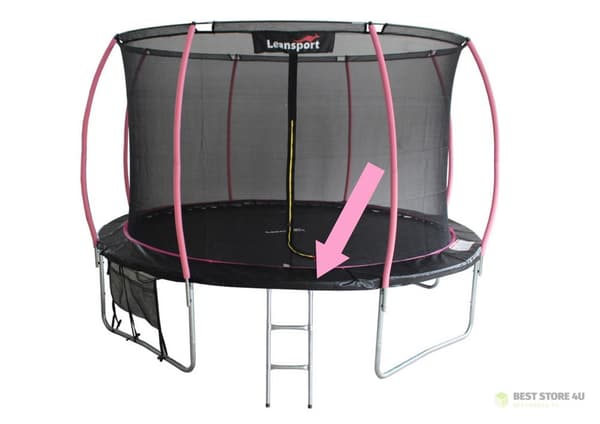 Fjäderskydd för Sport Max 8ft studsmatta svart/rosa