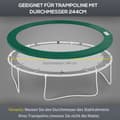 Miniatyrbillede 5 af 9: Trampolin Kantdække, Ø 244 cm, Grøn