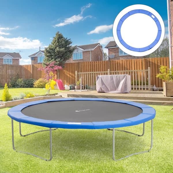 Trampolinsikkerhedsnet, Ø366 cm, Blå
