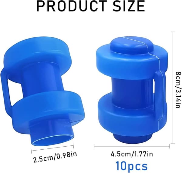 Ändkåpor till studsmatta, 10 st ändkåpor till studsmattastänger, ändkåpor med 25 mm diameter, tillbehör till studsmattanät