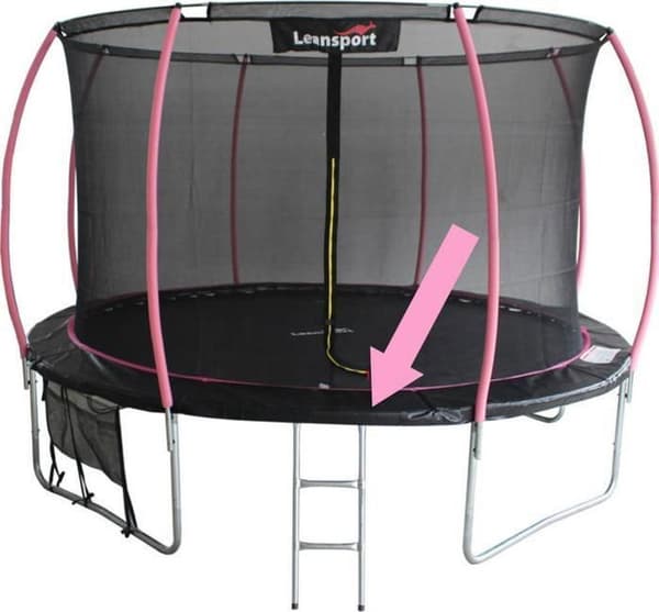 Lean sport - 10694-uniw - Housse för fjädrar till Sport Max trampoline 8 fot, svart och rosa