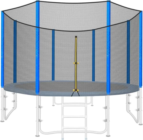 Trampolinsikkerhedsnet, vejrbestandigt materiale, sikre dobbelthovedet lynlåse,for 305 cm trampolin