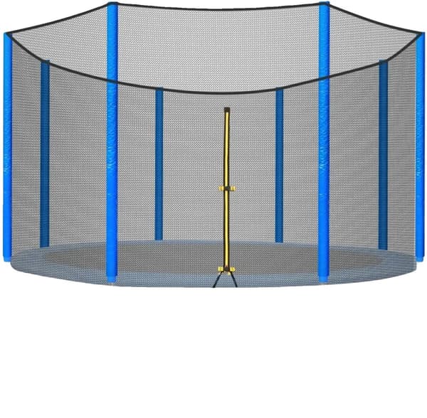 Trampolinsikkerhedsnet, vejrbestandigt materiale, sikre dobbelthovedet lynlåse,for 305 cm trampolin