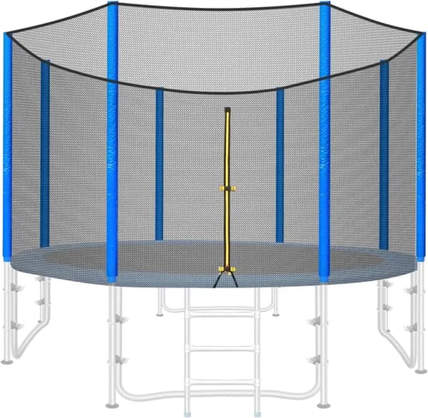 Trampolin Sikkerhedsnet, Åndbart, Vejrresistent, til 244cm Trampolin
