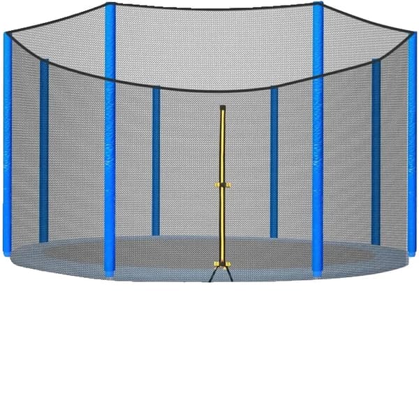 Trampolin Sikkerhedsnet, Åndbart, Vejrresistent, til 244cm Trampolin