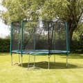 Miniatyrbild 2 av 6: Relaxdays Trampolinstege, 96 cm, att hänga upp, 3 stänger, universell utomhustillbehör, stål, silver