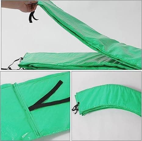 OBOSOE 2-Pack Kantskydd studsmatta ,244-396 cm diameter - blå+grön