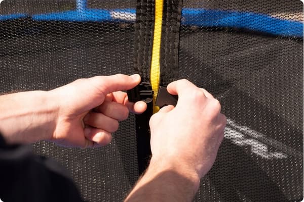 INDERT TRAMPOLINNET 8FT 244-252 cm monteret på en ring, stærk