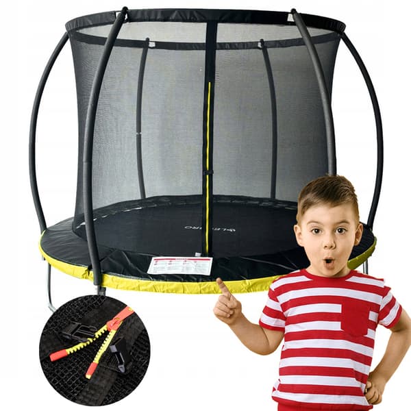 INDERT TRAMPOLINNET 8FT 244-252 cm monteret på en ring, stærk