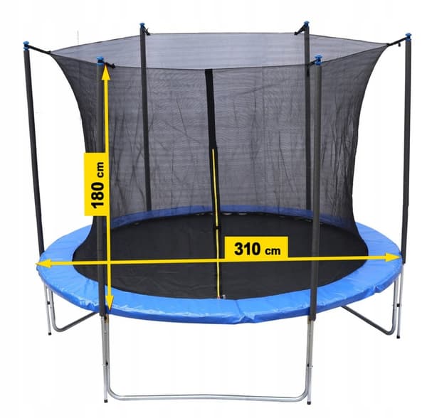 INDERT TRAMPOLINNET 10FT 300-312 cm STÆRKT OG HOLDBART