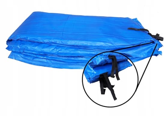 FJEDERBESKYTTELSE TIL TRAMPOLIN 355-375 cm 12 FOD STÆRK HOLDBAR BESKYTTER