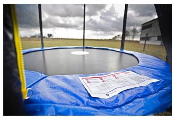 FJEDERBESKYTTELSE TIL TRAMPOLIN 355-375 cm 12 FOD STÆRK HOLDBAR BESKYTTER