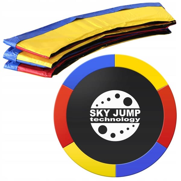 FJEDERBESKYTTELSE TIL TRAMPOLIN 244-252 cm 8 FT FARVE STÆRK HOLDBAR BESKYTTER