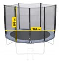 Miniatyrbild 2 av 11: Trampolinnät 10 fot 300/305/312 cm för 6 stolpar, starkt och hållbart