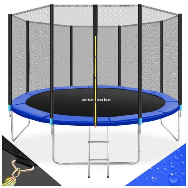 Studsmatta Garfunky med skyddsnät , upp till 80 kg - 366 cm