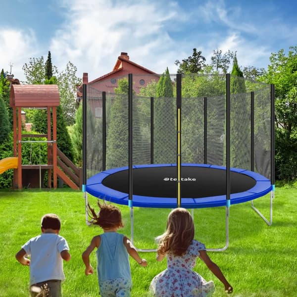 Trampolin med sikkerhedsnet - 396 cm