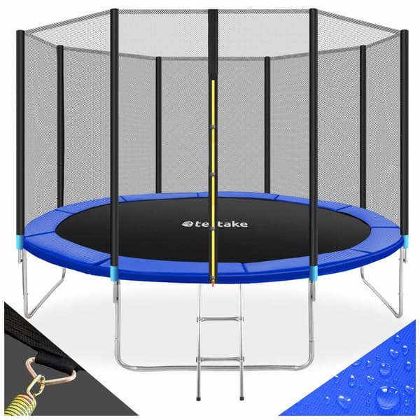 Trampolin med sikkerhedsnet - 396 cm