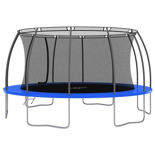 vidaXL trampolinsæt 488x90 cm 150 kg rund