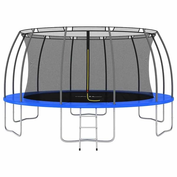 vidaXL trampolinsæt 488x90 cm 150 kg rund