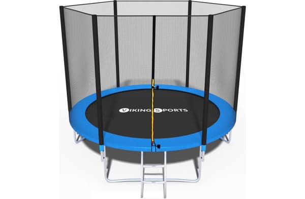 Trampolin 244 cm - med sikkerhedsnet og stige