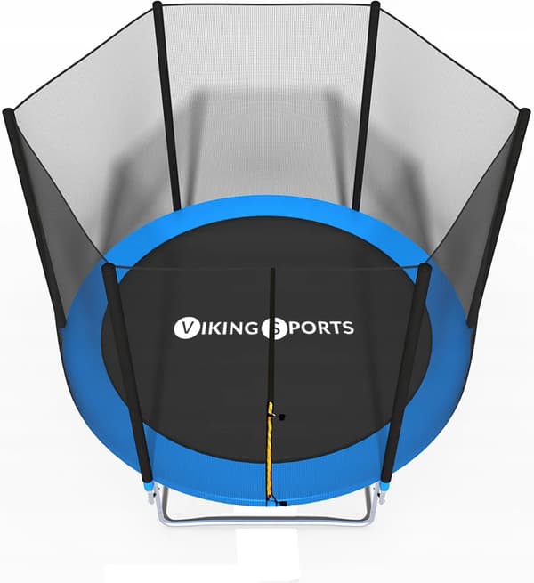 Trampolin - blå - 244 cm - med net - op til 120 KG