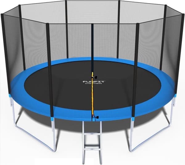 Trampolin - 404 cm - med net & stige - op til 150 kg
