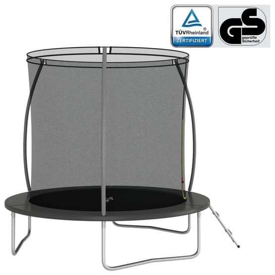 Studsmatta Rund 244X55 Cm 100 Kg Svart