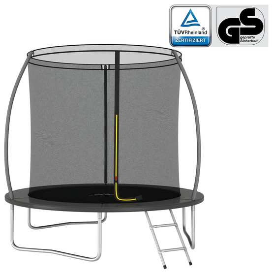 Studsmatta Rund 244X55 Cm 100 Kg Svart