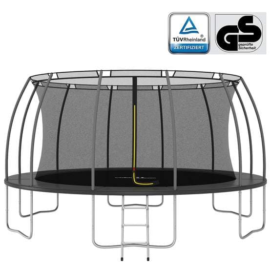 Studsmatta Rund 488X90 Cm 150 Kg Svart