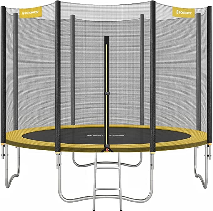 Trampolin med säkerhetsnät - fodrad kant - Safe - Ø 305 cm - Grönt