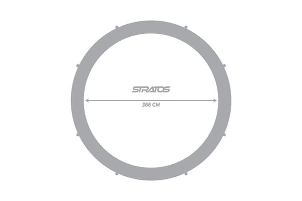 Stratos Rund Studsmatta 3,66m