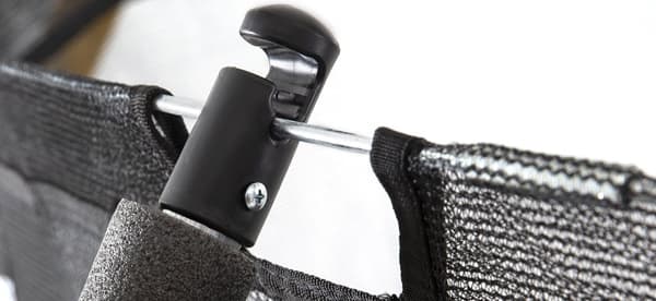 Studsmatta med nät - 435 cm - 14 FT - svart - upp till 150 kg
