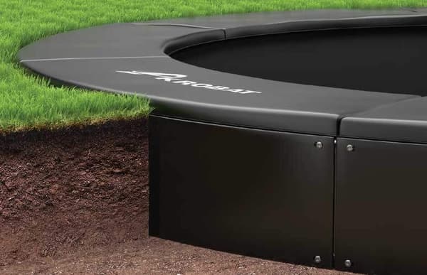 Acrobat Buried Trampolin Primus Flat 427 x 305 cm, Sort