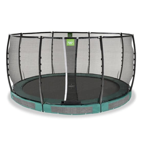 Exit Allure Premium Nedgrävd Studsmatta Ø427Cm - Grön