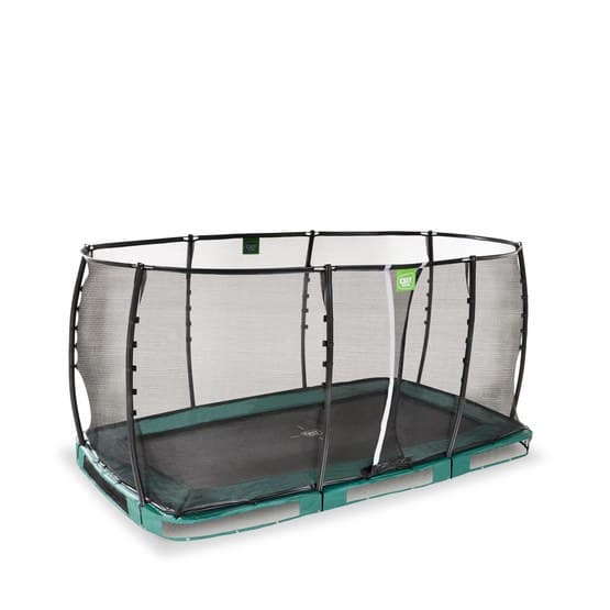 Exit Allure Premium Nedgrävd Studsmatta 244X427Cm - Grön