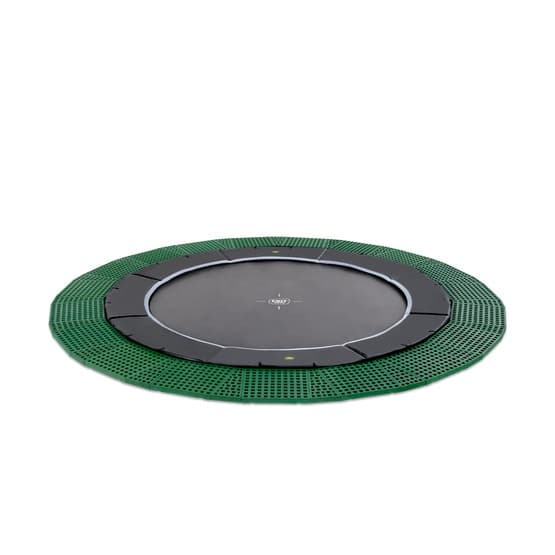 Exit Dynamic Marktrampolin Ø366Cm Med Freezone Säkerhetsplattor - Svart