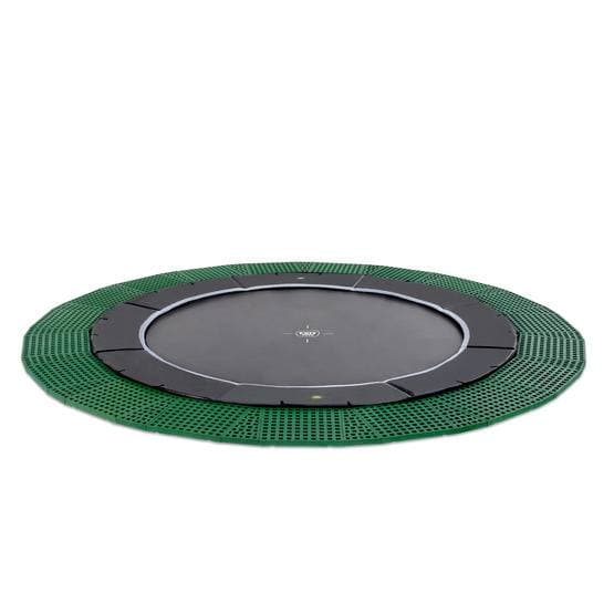 Exit Dynamic Marktrampolin Ø427Cm Med Freezone Säkerhetsplattor - Svart