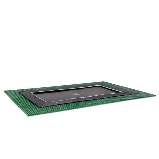 Exit Dynamic Marktrampolin 305X519Cm Med Freezone Säkerhetsplattor - Svart