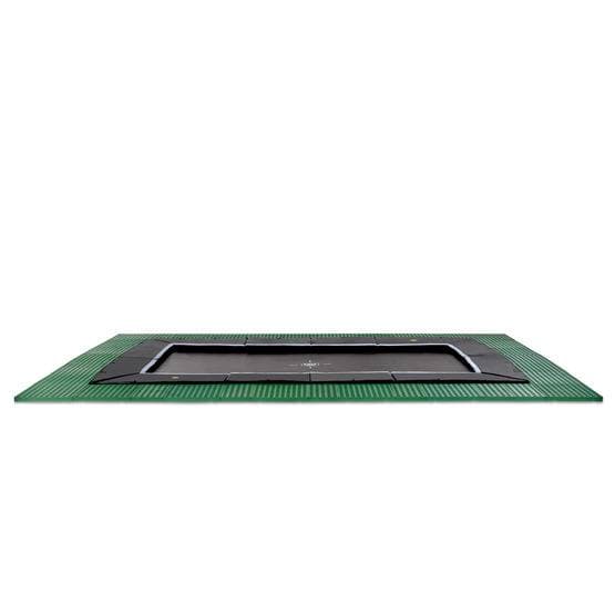 Exit Dynamic Marktrampolin 305X519Cm Med Freezone Säkerhetsplattor - Svart