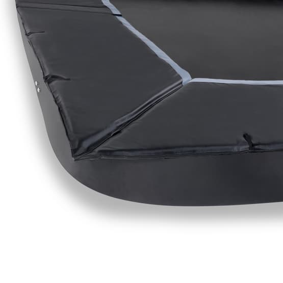 Exit Dynamic Marktrampolin 244X427Cm Med Freezone Säkerhetsplattor - Svart