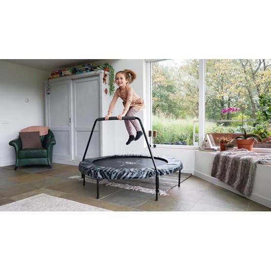 Exit Tiggy Junior Studsmatta Med Stång Ø140Cm - Svart/Grå