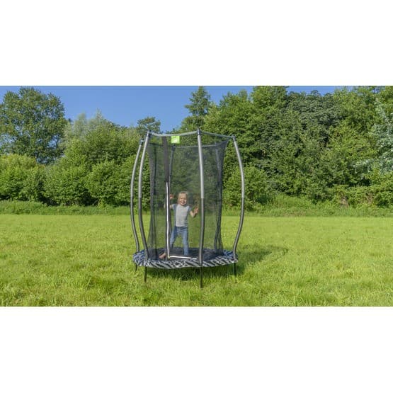 Exit Tiggy Junior Studsmatta Med Skyddsnät Ø140Cm - Svart/Grå
