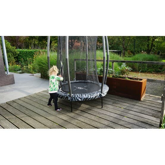 Exit Tiggy Junior Studsmatta Med Skyddsnät Ø140Cm - Svart/Grå