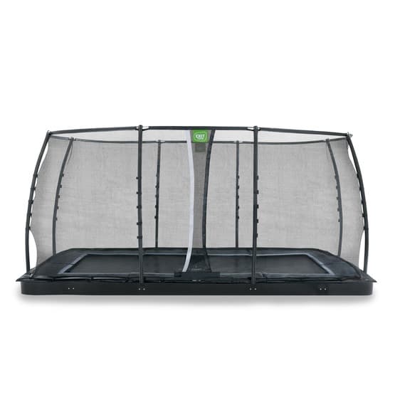 Exit Dynamic Marktrampolin 275X458Cm Med Skyddsnät - Svart